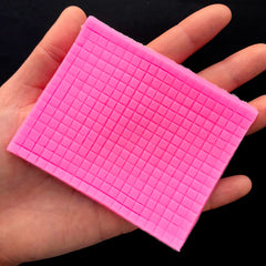 Grid Silicone Mold (4mm) | Waffle Texture Mold | Waffle Cone Making | Mini Food Craft Supplies | Miniature Ice Cream DIY