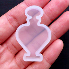 Eau de Parfum Silicone Mold | Perfume Bottle Flexible Mould | Kawaii Resin Cabochon Making (25mm x 41mm)