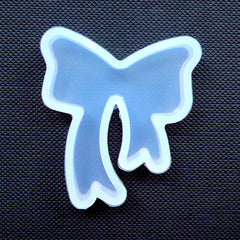 Flexible Bow Mold | Kawaii Ribbon Silicone Mould | Decoden Cabochon DIY | Resin Craft Supplies (32mm x 37mm)