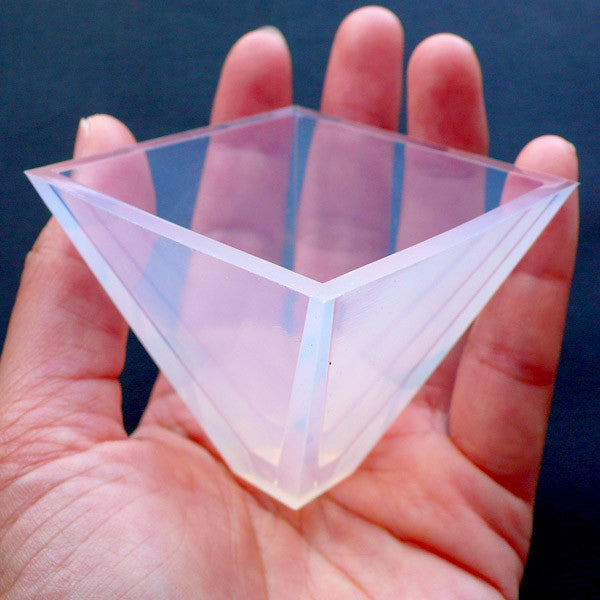 Pyramid Resin Mold -Gypsum Triangular Silicone Molds for Resin