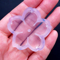 Cherry Blossom Silicone Mold | Flexible Sakura Mould | Floral Cabochon Making & Decoden Craft Supplies (37mm)