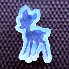 Bambi Silicone Mold | Flexible Animal Mould | Kawaii Doe Mold | Deer Cabochon DIY | Decoden Crafts (27mm x 44mm)