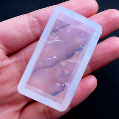Water Mold in Rectangular Shape | Flexible Mold with Water Ripple Surface Effect | Epoxy Resin Art | Miniature Swimming Pool Making (20mm x 40mm)