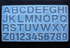Alphabet & Number Silicone Molds (36 Cavity) | Initial Mold | Letter Mold | A to Z Mold | 0 to 9 Mold | Large Clear Resin Mold | Epoxy Resin Craft Supplies (40mm)