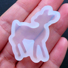 Deer Mold | Bambi Mould | Cute Animal Mold | Silicone Flexible Mold | UV Resin Art | Kawaii Craft Supplies | Decoden Cabochon DIY (30mm x 35mm)