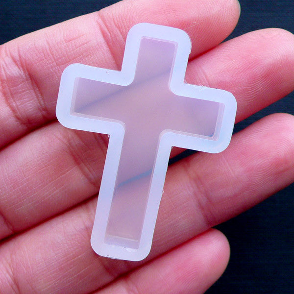 Christian Cross Mold, Halloween Silicone Mould, Clear Resin Mold, K, MiniatureSweet, Kawaii Resin Crafts, Decoden Cabochons Supplies