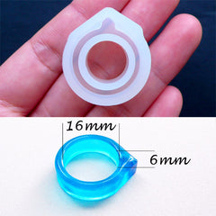 Spike Ring Mold | UV Resin Jewellery Mold | Make Your Own Rings | Flexible Silicone Mold | Epoxy Resin Crafts (Size 16mm)