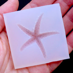Starfish Mold | Sea Life Flexible Mold | Marine Life Mold | Silicone Resin Mold | Kawaii Cabochon Mold (40mm x 50mm)