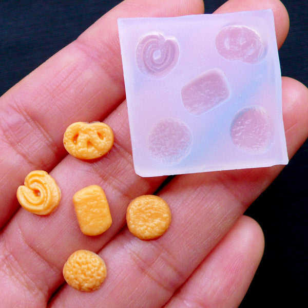 Dollhouse Miniature Food Mold Miniature Cookies Biscuits Mold