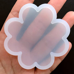 Four Leaf Clover Silicone Mould | Epoxy Resin Flexible Mold | Large Floral Cabochon Mold (64mm)