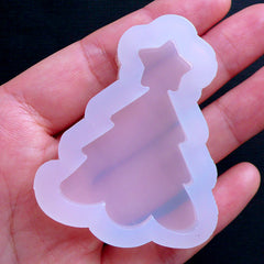 Christmas Tree Mold | Epoxy Resin Mold | UV Resin Mold | Kawaii Cabochon Mould | Silicone Soft Mold (35mm x 48mm)