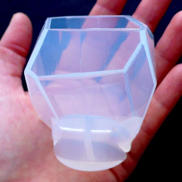 Faceted Crystal Stone Resin Molds-polygonal Crystal Candle Mold-epoxy Resin  Faceted Gem Silicone Mold-resin Craft Mold 