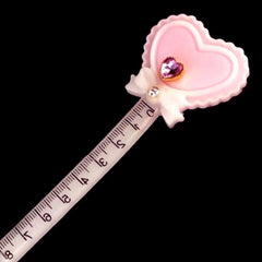 Magical Heart Ruler Silicone Mold | Mahou Shoujo Heart Wand Mould | Resin Stationery Mold | Kawaii Art Supplies (4.9cm x 14.5cm)