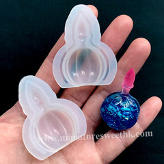 Magic Potion Bottle Silicone Mold | 3D Miniature Perfume Bottle DIY | Dollhouse Art Supplies | Clear Mold for UV Resin Craft (25mm x 42mm)