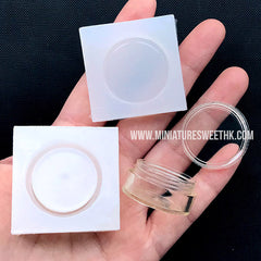 Small Round Storage Box with Lid Silicone Mold | Trinket Box DIY | Container Mould | Epoxy Resin Art Supplies (29mm)