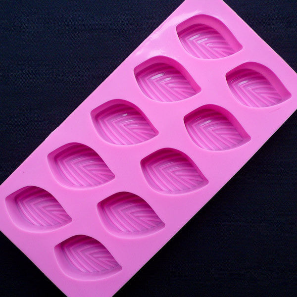 Big Leaf Silicone Mold 10 Cavity Flexible Chocolate Mold Food Sa MiniatureSweet Kawaii Resin Crafts Decoden Cabochons Supplies Jewelry Making