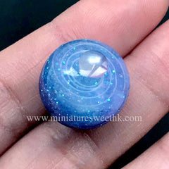 Milky Way Swirl Silicone Mold (4 Cavity) | Resin Galaxy Jewellery Making | Soft Clear Mold for UV Resin Craft (10mm and 12mm)