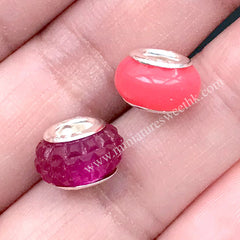 European Bead Silicone Mold (2 Cavity) | 5mm Rondelle Bead DIY | Resin Jewelry Mold | Clear Soft Mould for UV Resin