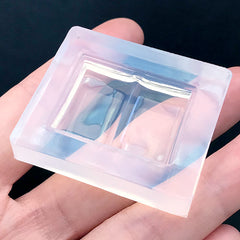 Miniature Book Silicone Mold | Open Book Mould | Kawaii UV Resin Jewelry DIY | Epoxy Resin Craft Supplies (30mm x 23mm)