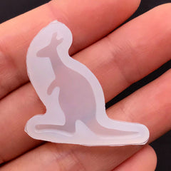 Kangaroo Silicone Mold | Small Animal Mold | UV Resin Mold | Resin Art Supplies | Australian Embellishment Mold | Soft Mold (27mm x 25mm)