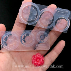 3D Flower Silicone Mold | Floral Mold | Resin Jewelry Making | Soft Clear Mold for UV Resin (20mm x 11mm)