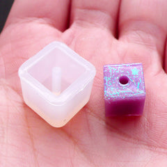 Square Bead Silicone Mold | Make Your Own Bead Flexible Mould | Resin Jewelry Craft Supplies (9mm)