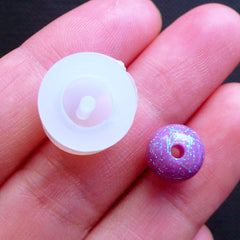 Round Bead Making | Bubblegum Bead Flexible Mould | Gumball Bead Silicone Mold | Kawaii Resin Crafts (9mm)