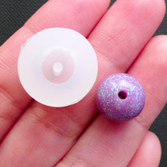 Ball Bead Making | Chunky Bead Flexible Mold | Bubblegum Bead Silicone Mould | Kawaii Resin Art (12mm)