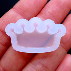 Flexible Crown Mold | Silicone Resin Mold | Kawaii Mold Supplies | Decoden Pieces Making | Resin Cabochon Mould | UV Resin Supplies | Epoxy Resin Mould (28mm x 14mm)