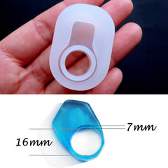 Ring Silicone Mold | Resin Jewellery Making | Epoxy Resin Flexible Mold | Resin Crafts | OOAK Resin Ring DIY | Kawaii Supplies (Size 16mm)