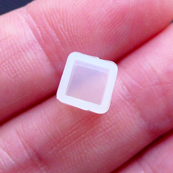 Tiny Mini Square Cube Mold, Flexible Geometry Mold, Silicone Mould S, MiniatureSweet, Kawaii Resin Crafts, Decoden Cabochons Supplies