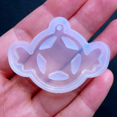 Winged Star Mold | Kawaii Charm Mold | Silicone Flexible Mould | Resin Jewelry Mold | Magical Girl Mold | Mahou Kei Jewellery Craft (40mm x 30mm)