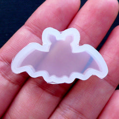 Creepy Cute Bat Mold | Flexible Halloween Mold | Kawaii Goth Cabochon Making | Silicone Resin Mold | Gothic Lolita Decoden (30mm x 16mm)