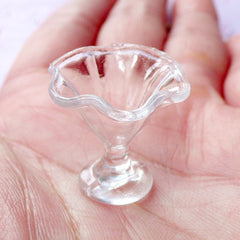 Dollhouse Parfait Cup | Miniature Sundae Cups | Doll House Wine Glass (Set of 7 pcs)
