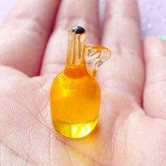 Dollhouse Olive Oil Bottle | 1:12 Scale Miniature Food Grocery | Doll House Kitchen Item (10mm x 22mm)