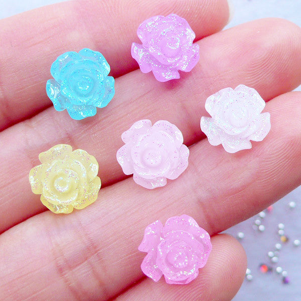 Polymer Clay Flower Toppings, Fake Cake Decoration, Floral Fimo Spri, MiniatureSweet, Kawaii Resin Crafts, Decoden Cabochons Supplies