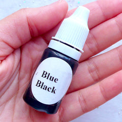 Kawaii Cabochon Pigment | Translucent Paint for Resin Art | Transparent Dye (Blue Black / 10 grams)