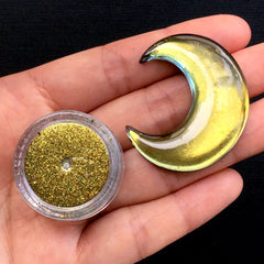 Gold Mirror Pigment Flakes | Chrome Pigment | Metallic Pigment | Resin Colouring | Nail Art Supplies (0.2 gram / Yellow Gold)