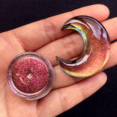Color Shifting Pigment | Mirror Chrome Pigment Flakes | Magical Chameleon Pigment | Resin Cabochon DIY (0.2 gram / Red Gold)