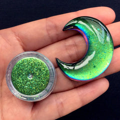 Galaxy Chrome Pigment | Chameleon Pigment Flakes | Color Shift Pigment | Rainbow Effect Pigment | Resin Colour (0.2 gram / Green)