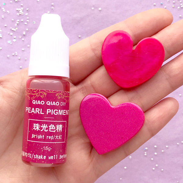 Shimmer Pearl Colorant, Resin Pigment, Resin Paint, Resin Dye, Res, MiniatureSweet, Kawaii Resin Crafts, Decoden Cabochons Supplies