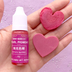 Pearl Resin Pigment | Shimmer Resin Colorant | Resin Cabochon Colouring | Resin Paint | Resin Dye (Pink Red / 15 grams)