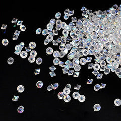 Assorted Pointed Back Rhinestone Wheel | SS3 to SS20 Glass Round Rhinestones | Bling Bling Decoration (AB Transparent Clear / 100pcs)