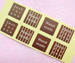 Handmade / Just For You Sticker Set (4 Sets / 32pcs) Seal Sticker Scrapbooking Packaging Party Gift Wrap Diary Deco Collage Home Decor S071