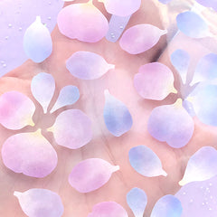 CLEARANCE Purple Blue Petal Stickers | Floral Sticker | Flower Embellishments | Scrapbooking Supplies | Diary Decoration