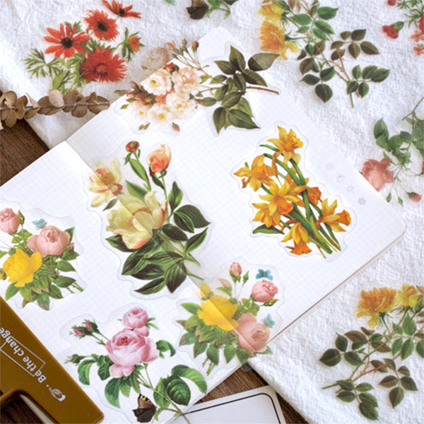 Realistic Pressed Flower Sticker Assortment, Floral Embellishments fo, MiniatureSweet, Kawaii Resin Crafts, Decoden Cabochons Supplies