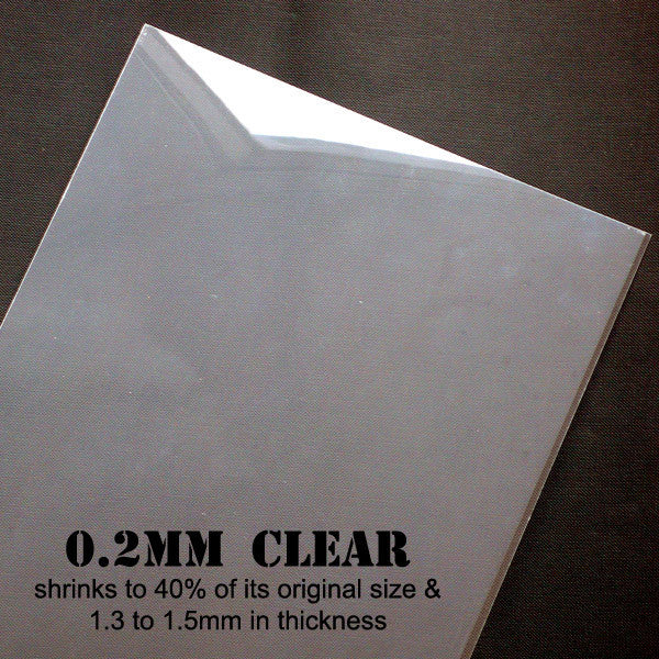 Heat Shrink Plastic Sheets Set Pack Paper Heat Shrink Sheets for Craft  Embellishment Scrapbook Card Making