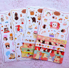 Choo Choo Cat Sticker Pack Version 3 | Kawaii Kitty Planner Stickers | Journal Deco Stickers | Erin Condren Sticker | Filofax Sticker | Cute Animal Stickers (8 Sheets)