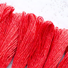 CLEARANCE Twist Paper Cord | 2mm Paper String | Paper Twine | Paper Rope | Gift Packaging | Product Wrapping | Tag Making | Party Supplies | Rustic Decoration (24 Meters / Red)