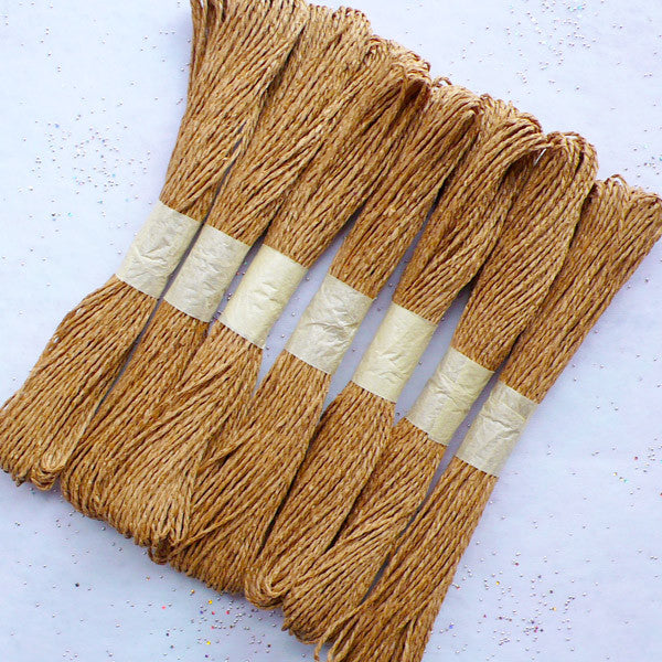 Twist Paper String | 2mm Paper Twine | Paper Rope | Paper Cord | Favor Wrapping | Product Packaging | Tag Making | Party Supply | Rustic Decoration (24 Meters / Brown)